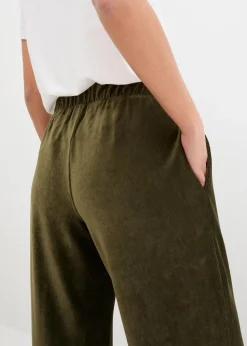 Weite Schlupfhose in Cordoptik