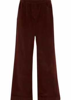 Weite Stretch-Cordhose, High-Waist