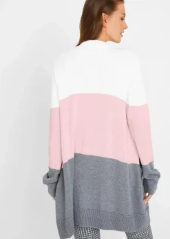 Weite Strickjacke, Langarm