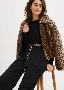 Weite Sweathose mit Kontrastbund