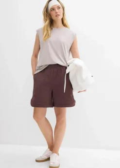 Weite Sweat-Shorts aus Baumwoll-Mix