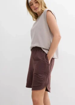 Weite Sweat-Shorts aus Baumwoll-Mix