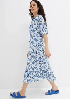 Weites Kleid aus Viskosecrincle