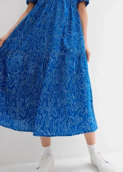 Weites Midikleid aus reiner Baumwolle