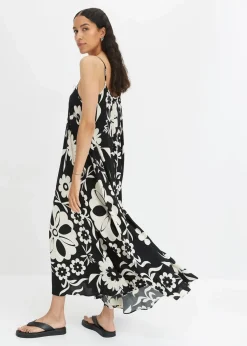 weites Trägerkleid aus fließender Viskose