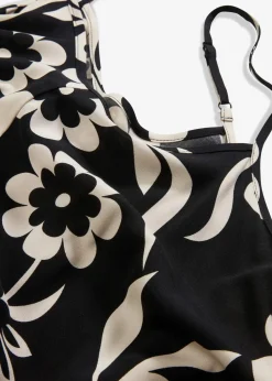 weites Trägerkleid aus fließender Viskose