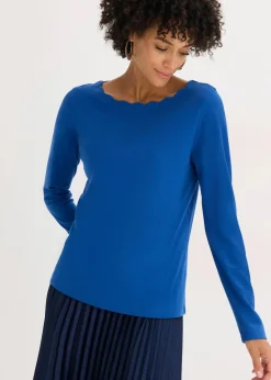 Wellenkanten Shirt aus Punto di Roma