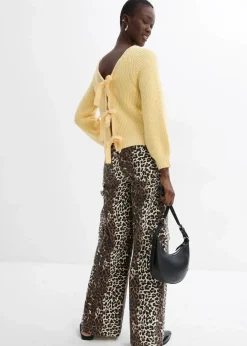 Wendestrickjacke mit Schleifen