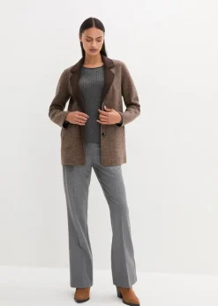 Wende-Wollblazer mit Glencheck