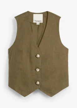 Weste aus reinem Leinen