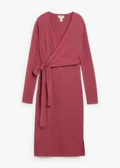 Wickelkleid für die Schwangerschaft und danach aus reiner Baumwolle