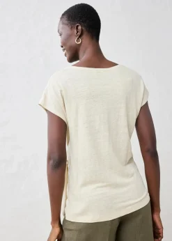 Wickelshirt aus reinem Leinen