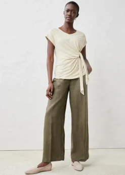 Wickelshirt aus reinem Leinen