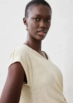 Wickelshirt aus reinem Leinen