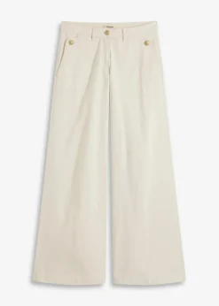 Wide Leg Hose mit Stretch