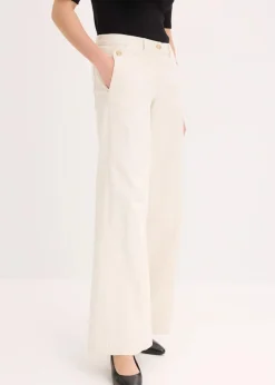 Wide Leg Hose mit Stretch