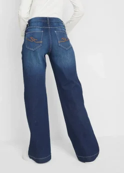 Wide Leg Jeans Mid Waist, Bequembund