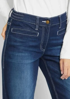 Wide Leg Jeans Mid Waist, Bequembund