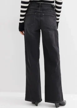 Wide-Leg Jeans Mid Waist