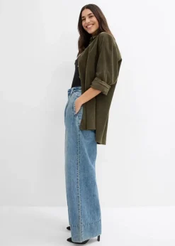 Wide-Leg-Jeans High Waist