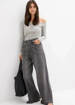 Wide-Leg-Jeans High Waist