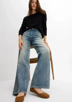 Wide-Leg-Jeans High Waist