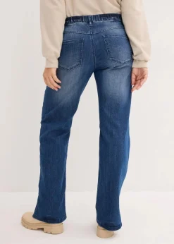 Wide-Leg-Jeans High Waist, Bequembund