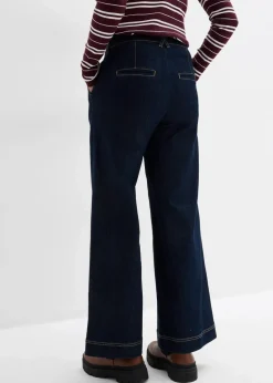 Wide-Leg-Jeans High Waist, Bequembund