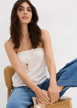 Wide-Leg-Jeans High Waist, Bequembund cropped