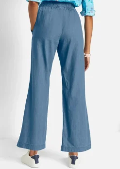 Wide-Leg-Jeans, High Waist, Bequembund