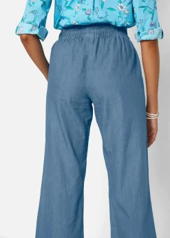 Wide-Leg-Jeans, High Waist, Bequembund