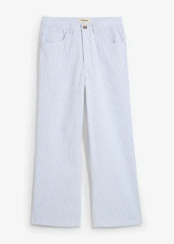 Wide-Leg-Jeans High Waist, cropped