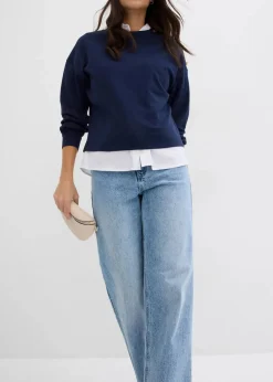 Wide-Leg-Jeans, High Waist, full Length