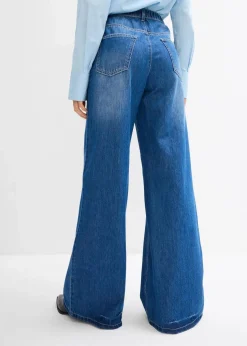 Wide-Leg-Jeans, High Waist, Full Length Bequembund