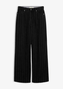 Wide-Leg-Jeans High Waist mit Destroyed Effekten