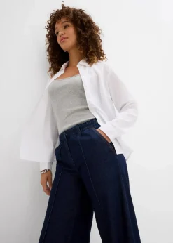 Wide-Leg-Jeans High Waist, Super Soft