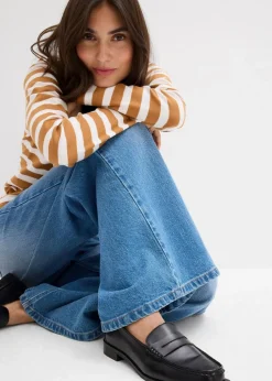 Wide-Leg-Jeans Mid Waist