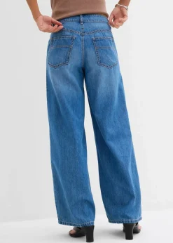 Wide-Leg-Jeans Mid Waist