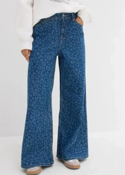 Wide-Leg-Jeans Mid Waist