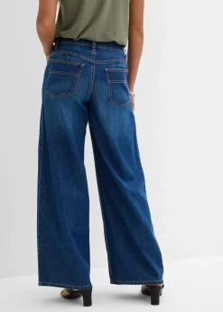 Wide-Leg-Jeans Mid Waist