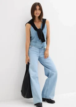 Wide-Leg-Jeans Mid Waist