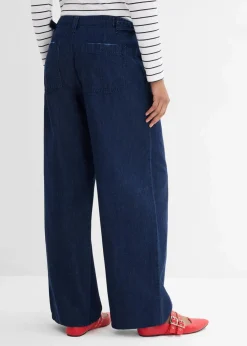 Wide-Leg-Jeans Mid Waist