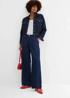 Wide-Leg-Jeans Mid Waist