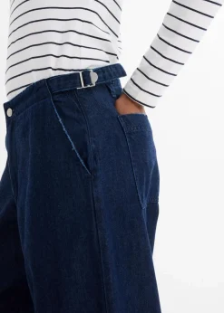 Wide-Leg-Jeans Mid Waist