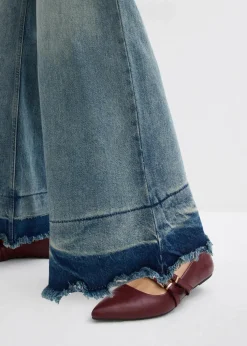 Wide-Leg-Jeans Mid Waist