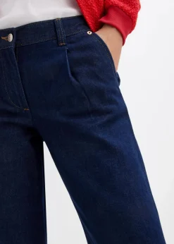 Wide-Leg-Jeans, Mid Waist