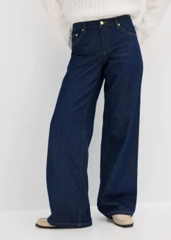Wide-Leg-Jeans Mid Waist