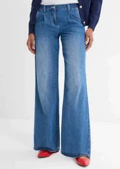 Wide-Leg-Jeans, Mid Waist