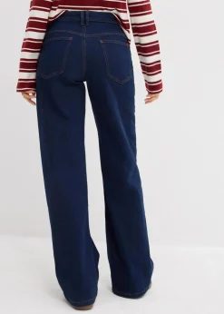 Wide-Leg-Jeans Mid Waist Bio- Baumwolle