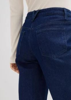 Wide-Leg-Jeans, Mid Waist, Low Stretch Full Length